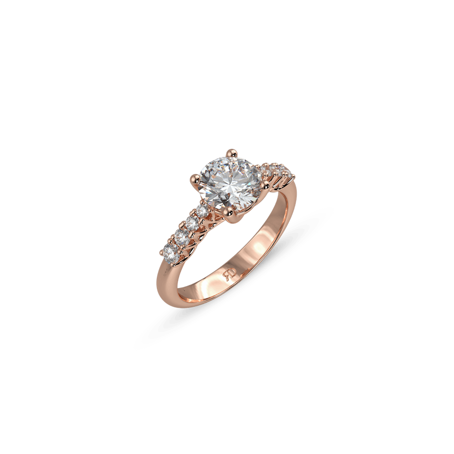 Capri Prong Set Round White Dia 3