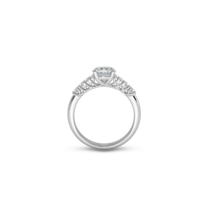 Capri Prong Set Round White Dia 4