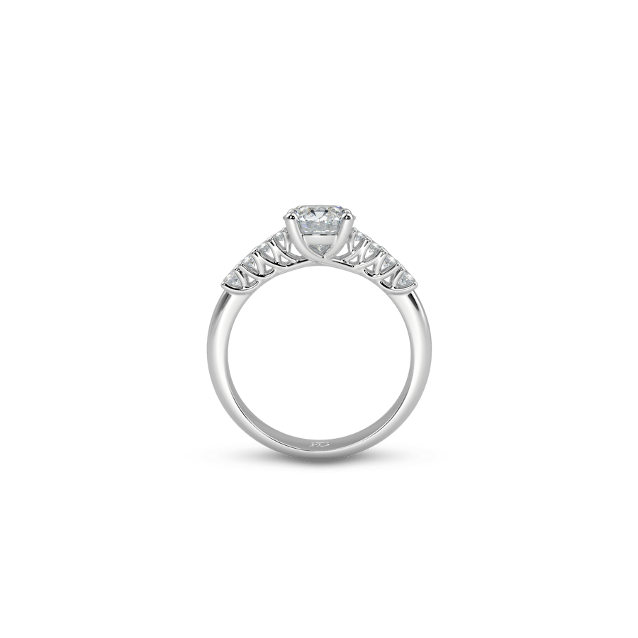 Capri Prong Set Round White Dia 4