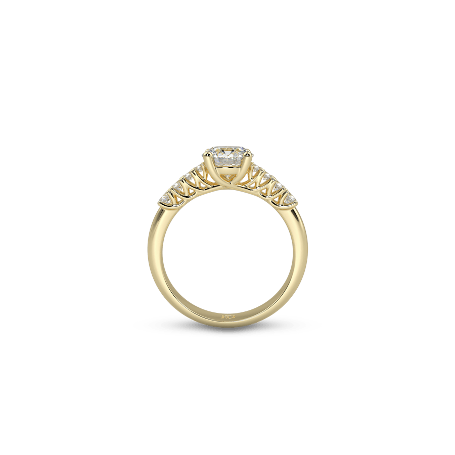 Capri Prong Set Round White Dia 5