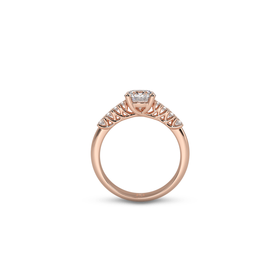 Capri Prong Set Round White Dia 6