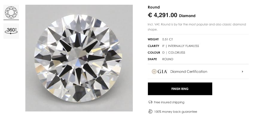 My Diamond Ring Diamon Guide 4cs Diamond Criteria The Cut of a diamond Round Diamond 2
