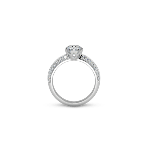 New York Bright Cut Round White Dia 4