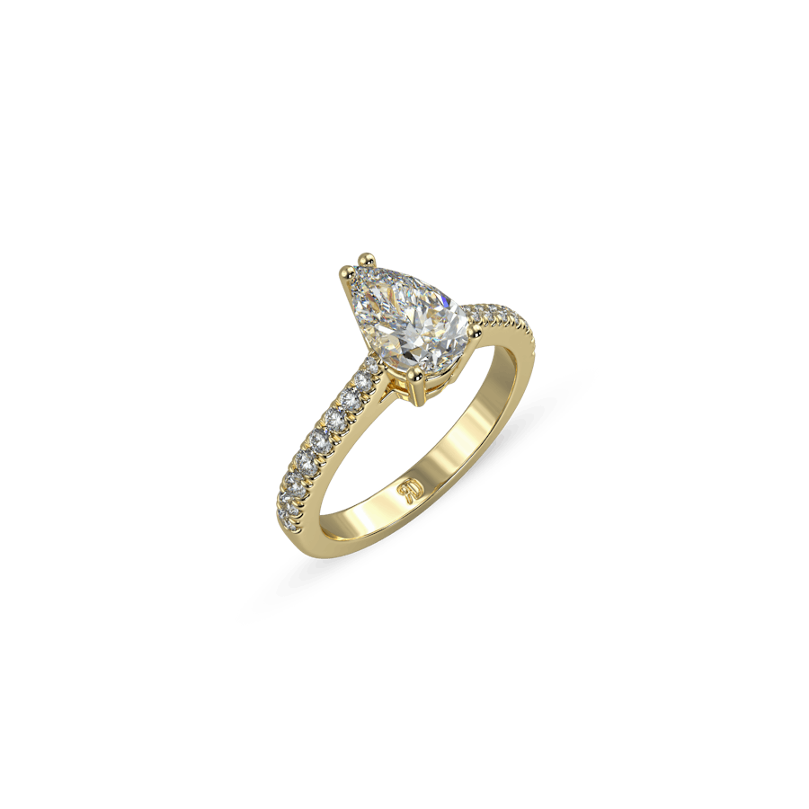 Paris Pavé Pear White Dia 2