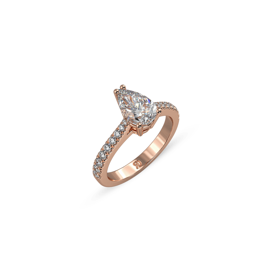 Paris Pavé Pear White Dia 3