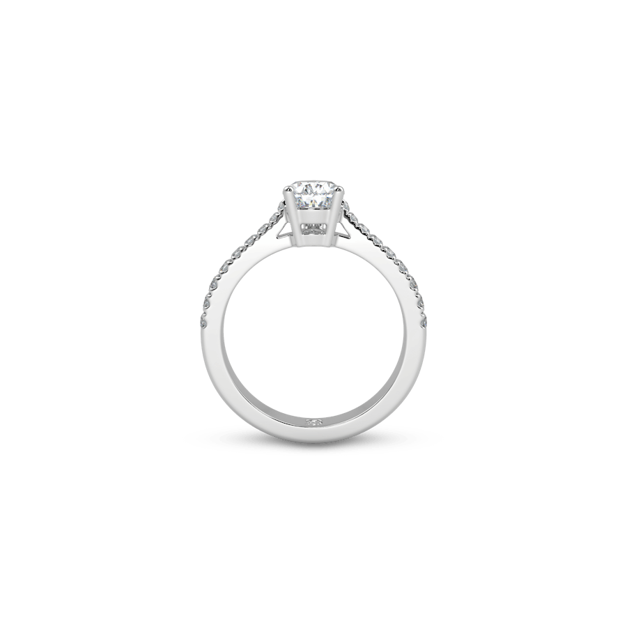 Paris Pavé Pear White Dia 4