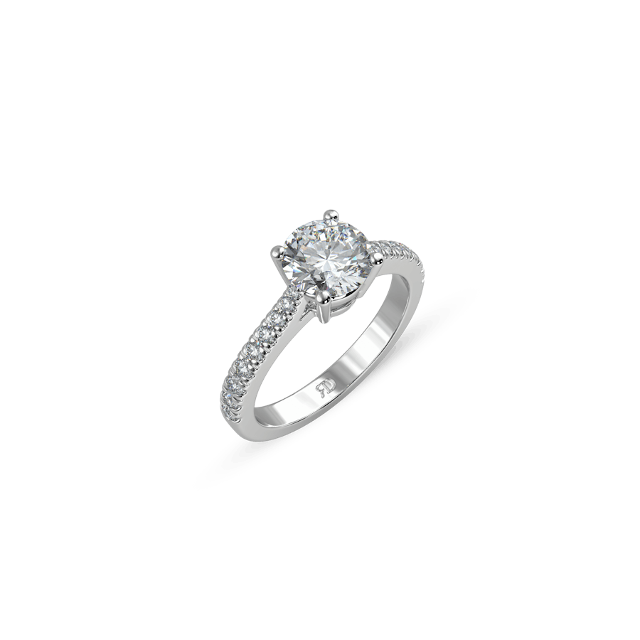 Paris Pavé Round White Dia WG 1