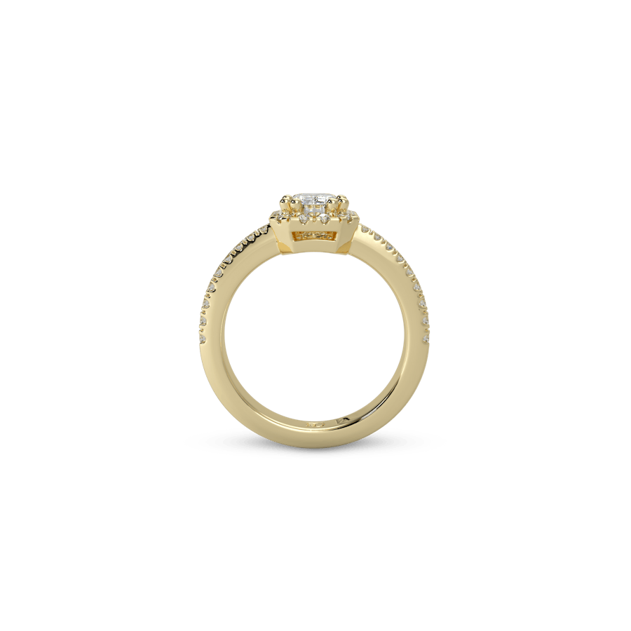 Rome Full Pavé Emerald White Dia 5