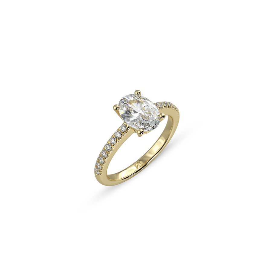 Rome Pavé Oval White Dia 2