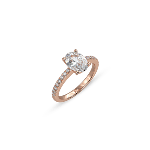 Rome Pavé Oval White Dia 3