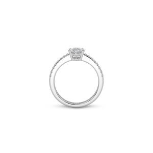 Rome Pavé Oval White Dia 4