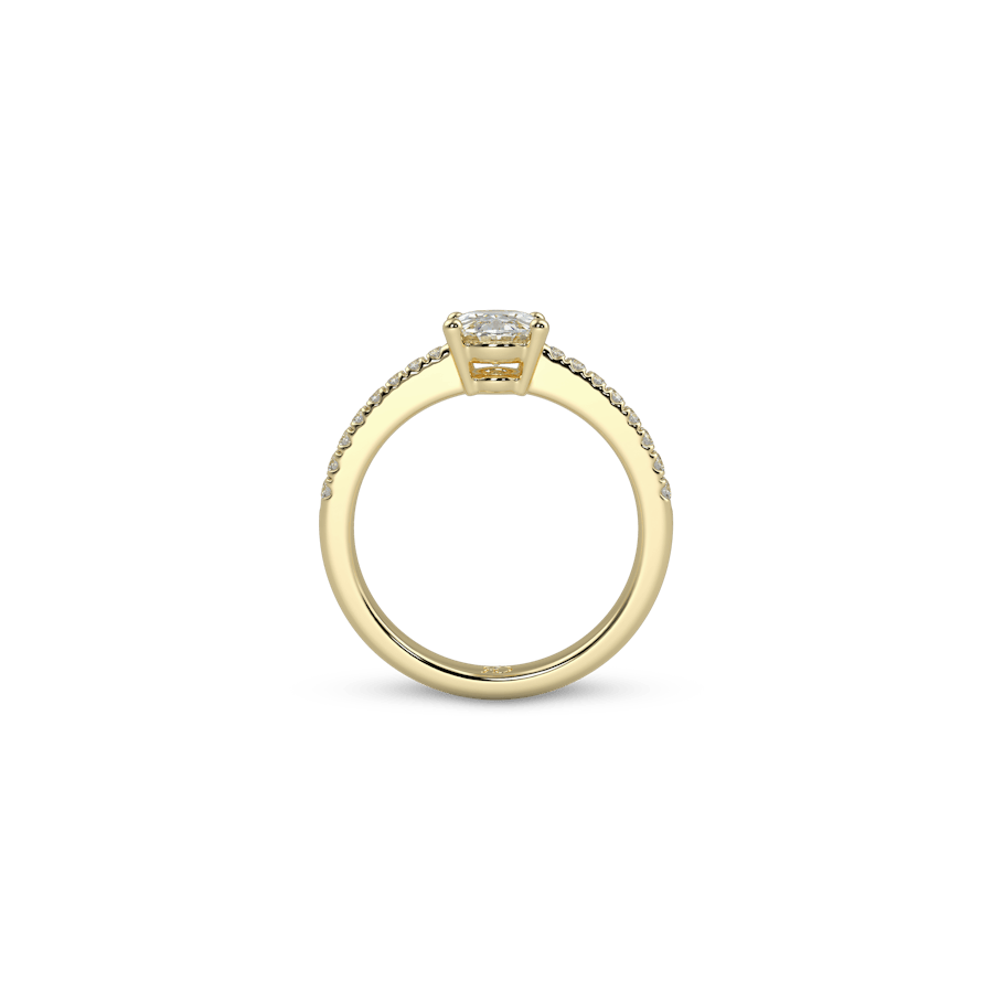 Rome Pavé Oval White Dia 5