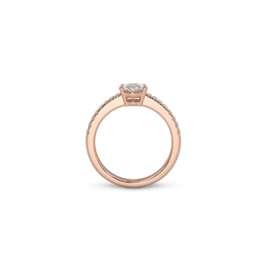 Rome Pavé Oval White Dia 6