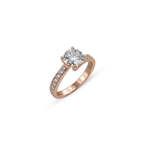 Santorini Pavé Round White Dia 3