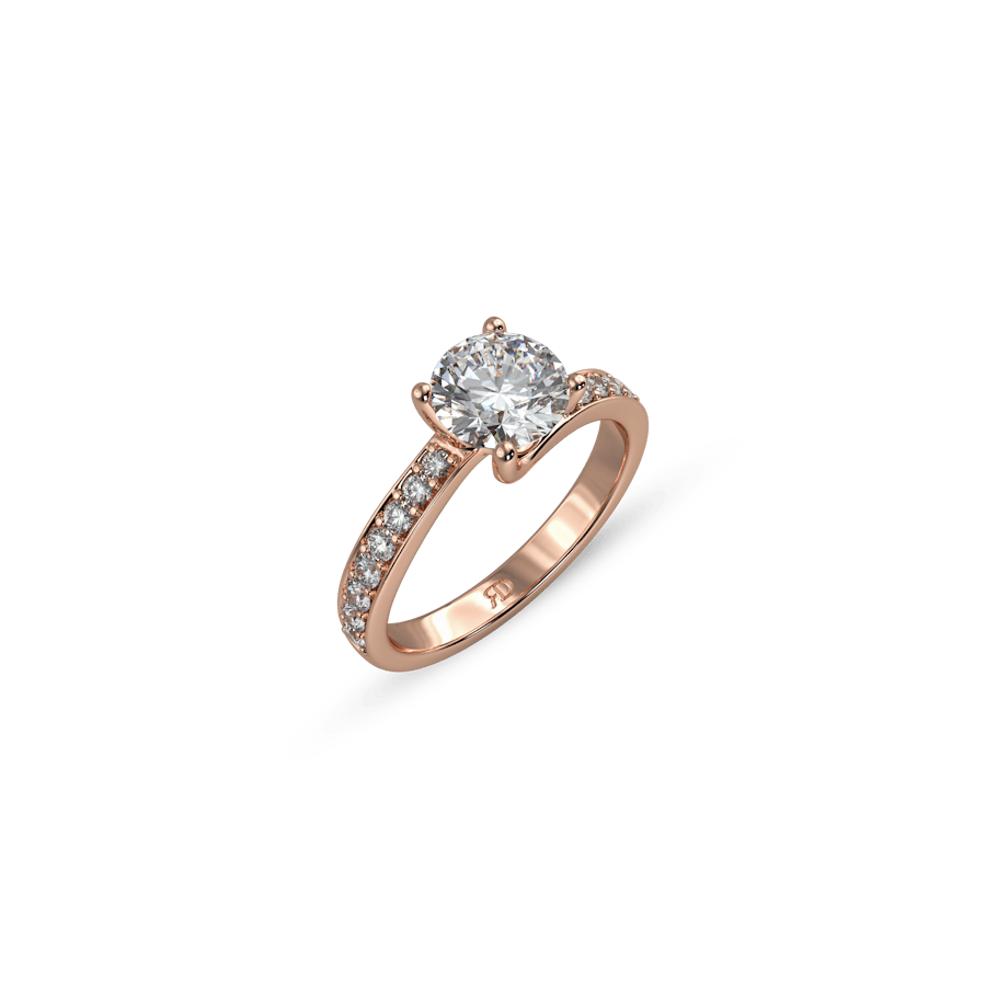 Santorini Pavé Round White Dia 3