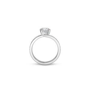 Santorini Pavé Round White Dia 4