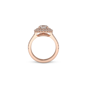 St Tropez Double Pavé Round White Dia 6