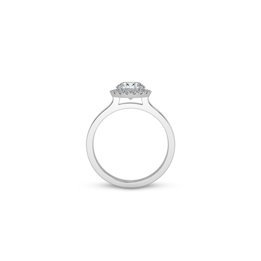 Stack Crown Pavé Round White Dia 4