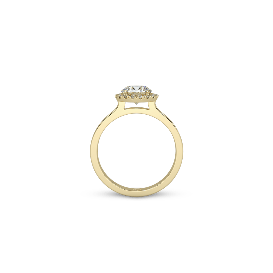 Stack Crown Pavé Round White Dia 5