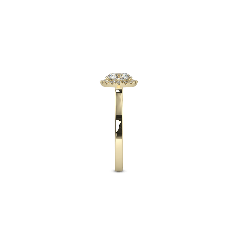 Stack Crown Pavé Round White Dia 8