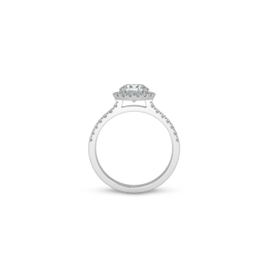 Stack Full Pavé Round White Dia 4