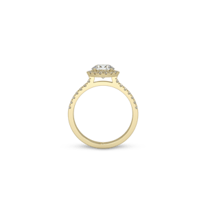 Stack Full Pavé Round White Dia 5