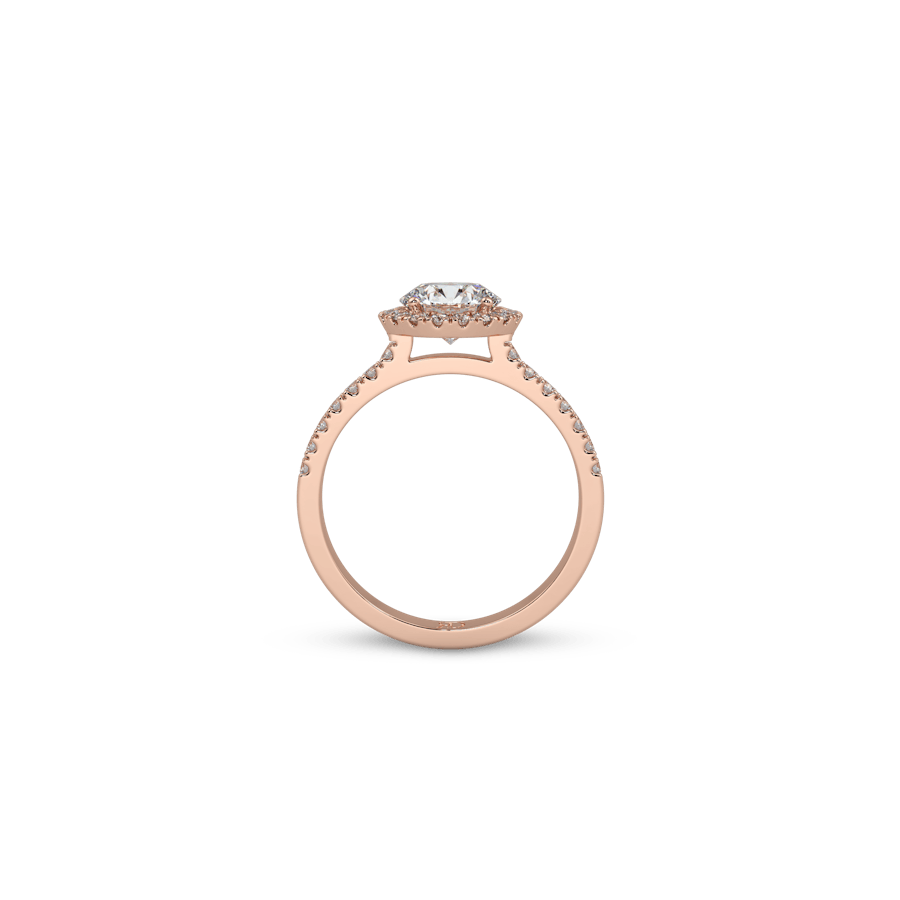 Stack Full Pavé Round White Dia 6