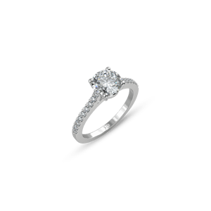 Stack Pavé Round White Dia 1