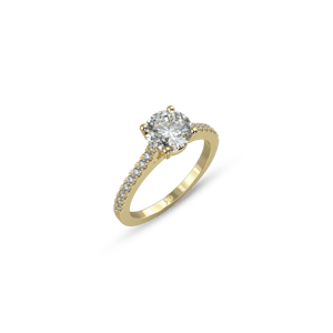 Stack Pavé Round White Dia 2