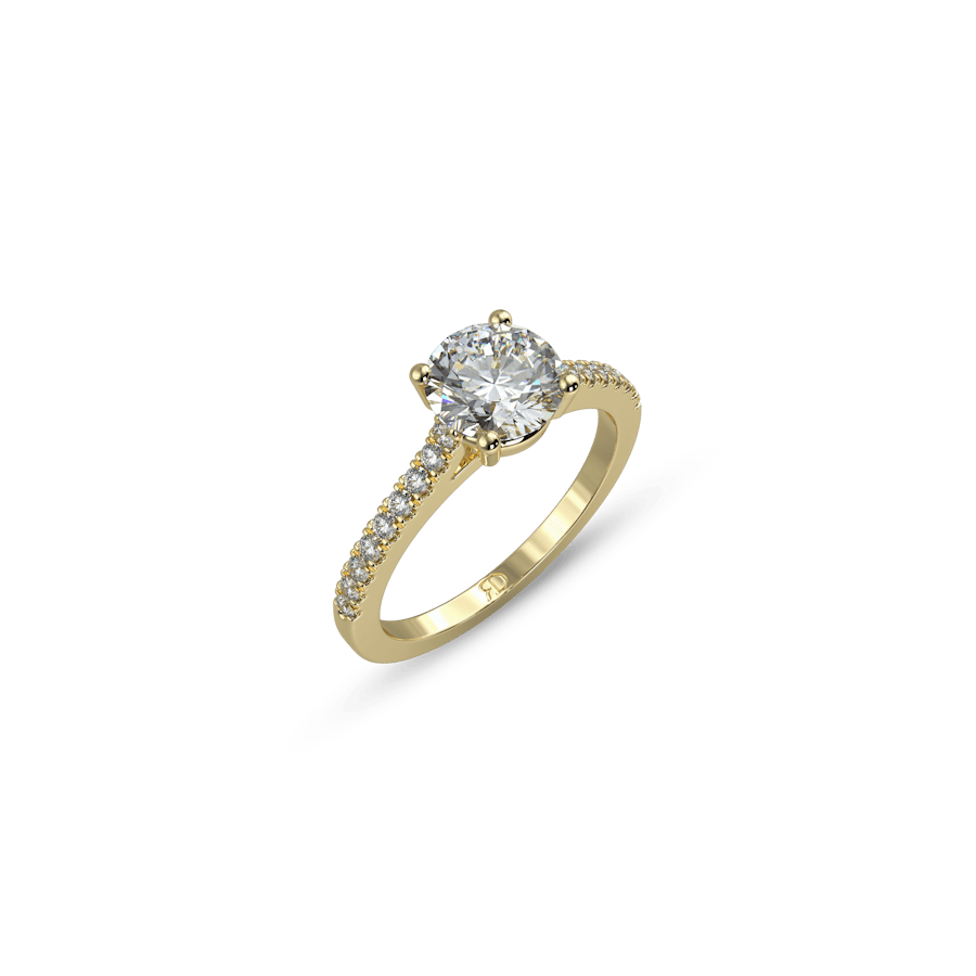 Stack Pavé Round White Dia 2