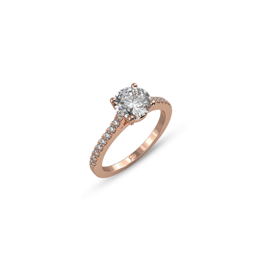 Stack Pavé Round White Dia 3