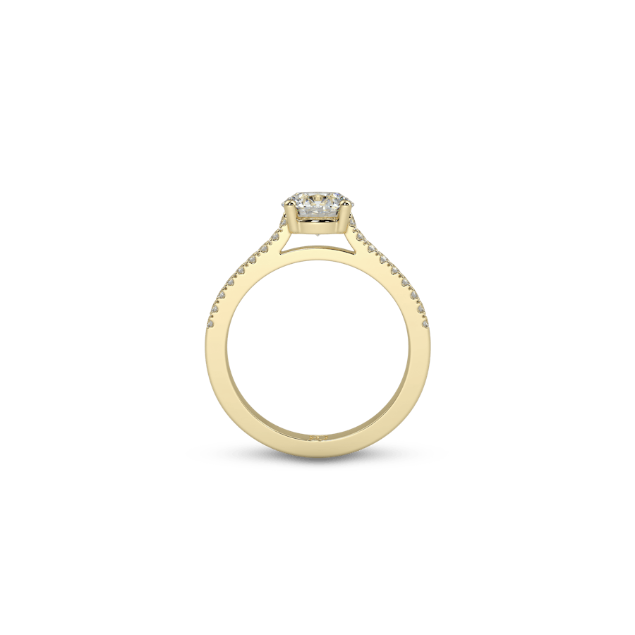 Stack Pavé Round White Dia 5