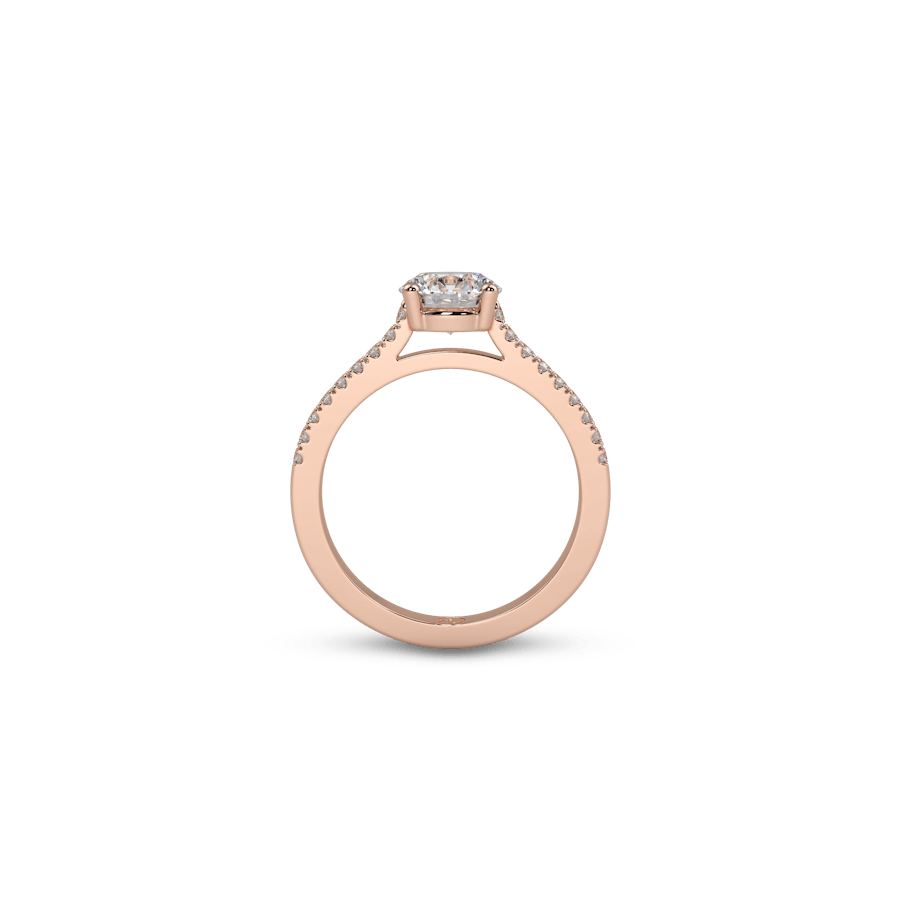 Stack Pavé Round White Dia 6