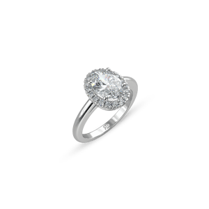 Venice Crown Pavé Oval White Dia 1