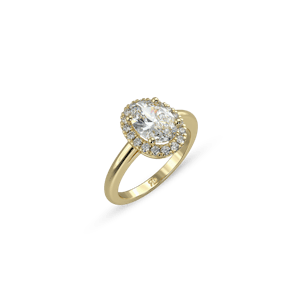 Venice Crown Pavé Oval White Dia 2