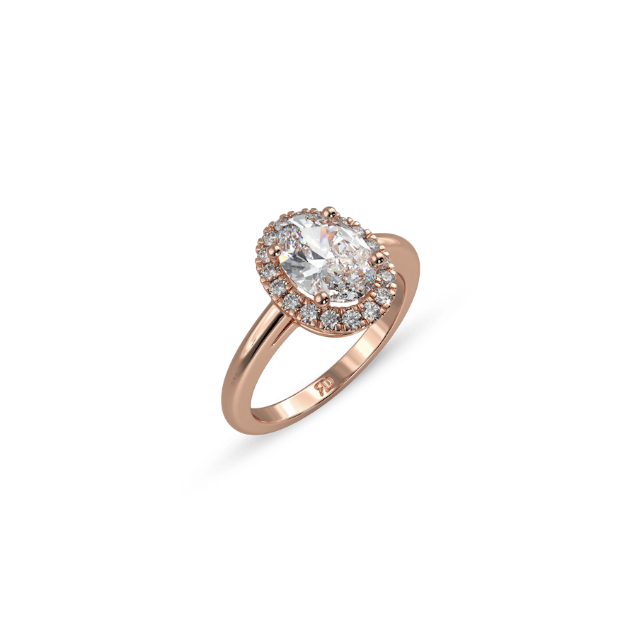 Venice Crown Pavé Oval White Dia 3