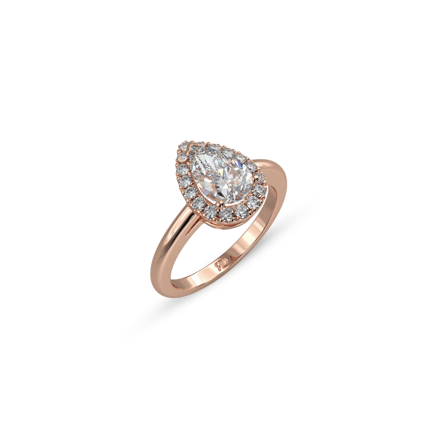 Venice Crown Pavé Pear White Dia 3