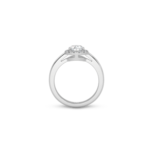 Venice Crown Pavé Pear White Dia 4