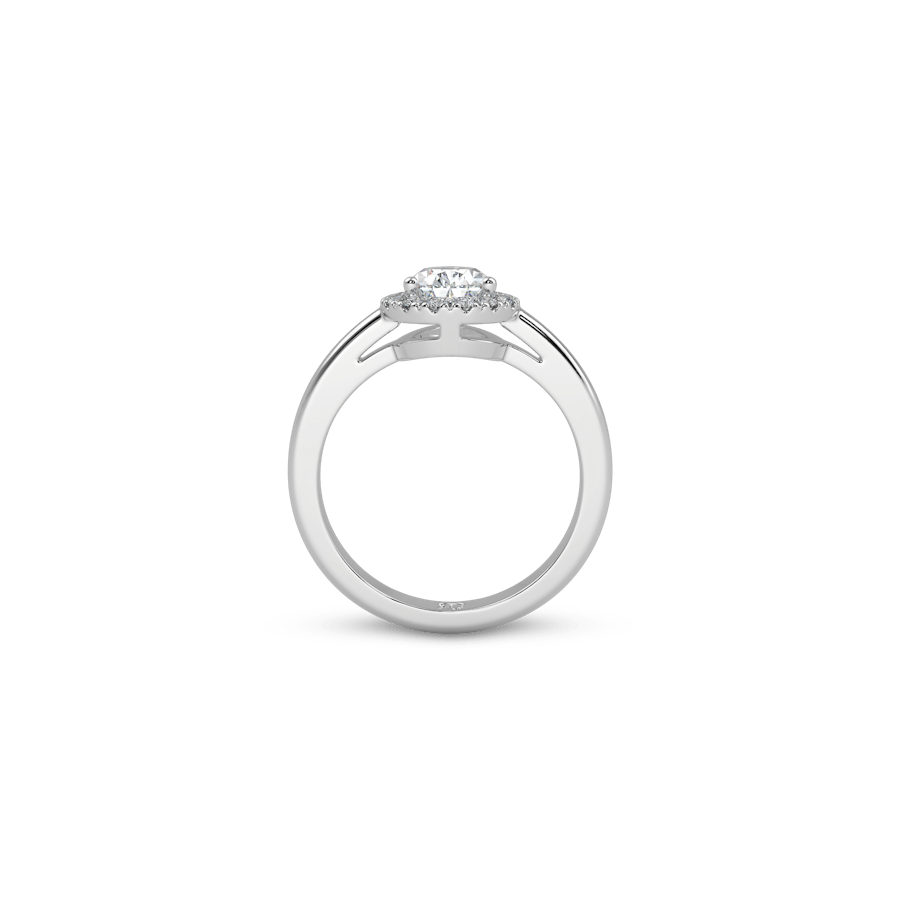 Venice Crown Pavé Pear White Dia 4