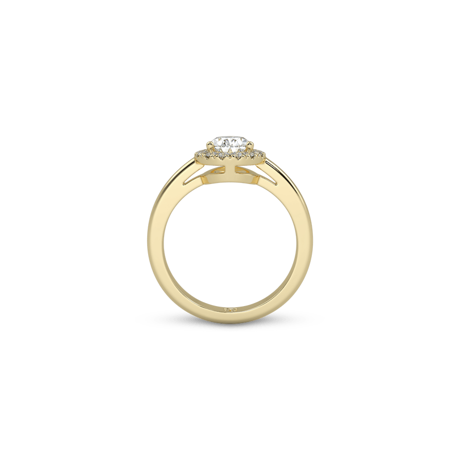 Venice Crown Pavé Pear White Dia 5