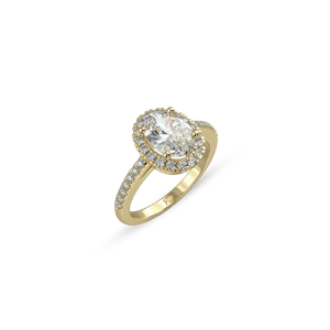 Venice Full Pavé Oval White Dia 2