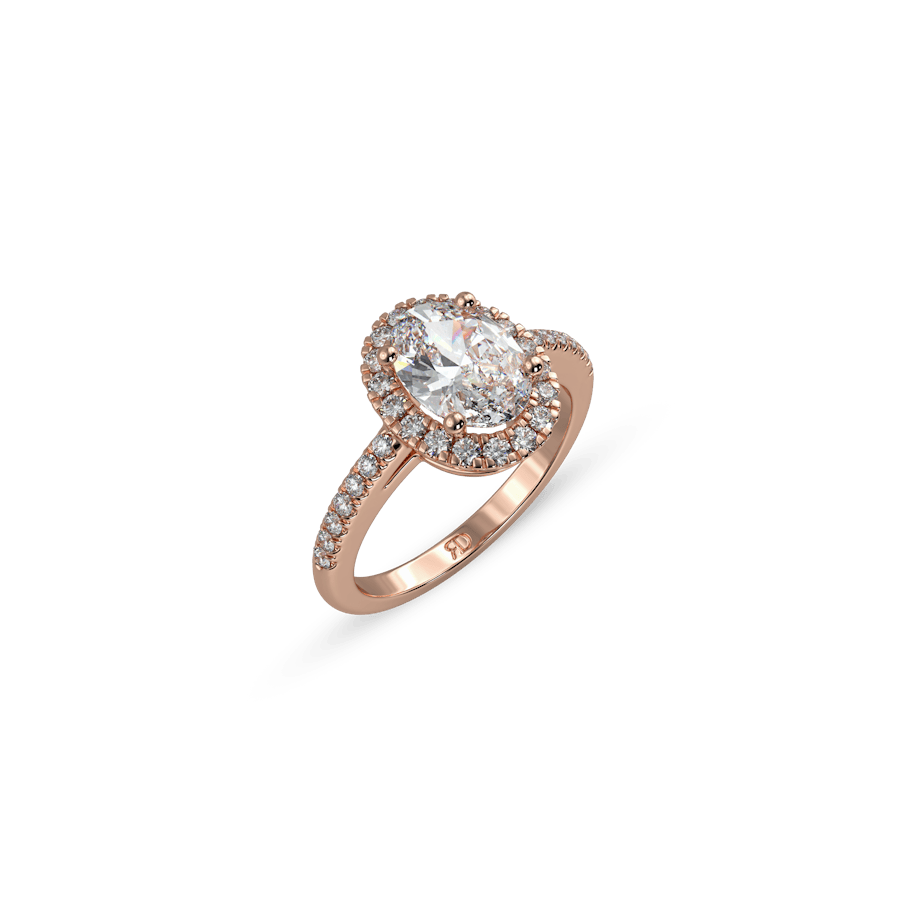 Venice Full Pavé Oval White Dia 3