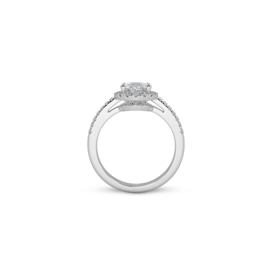 Venice Full Pavé Oval White Dia 4