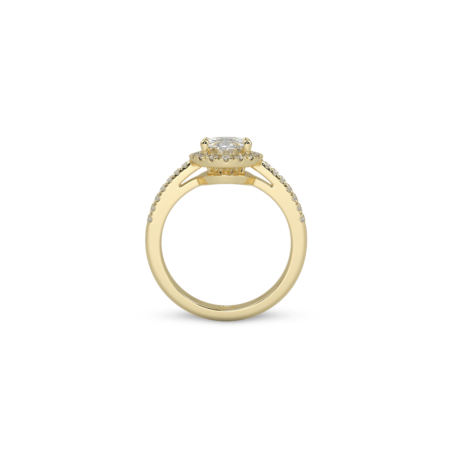 Venice Full Pavé Oval White Dia 5