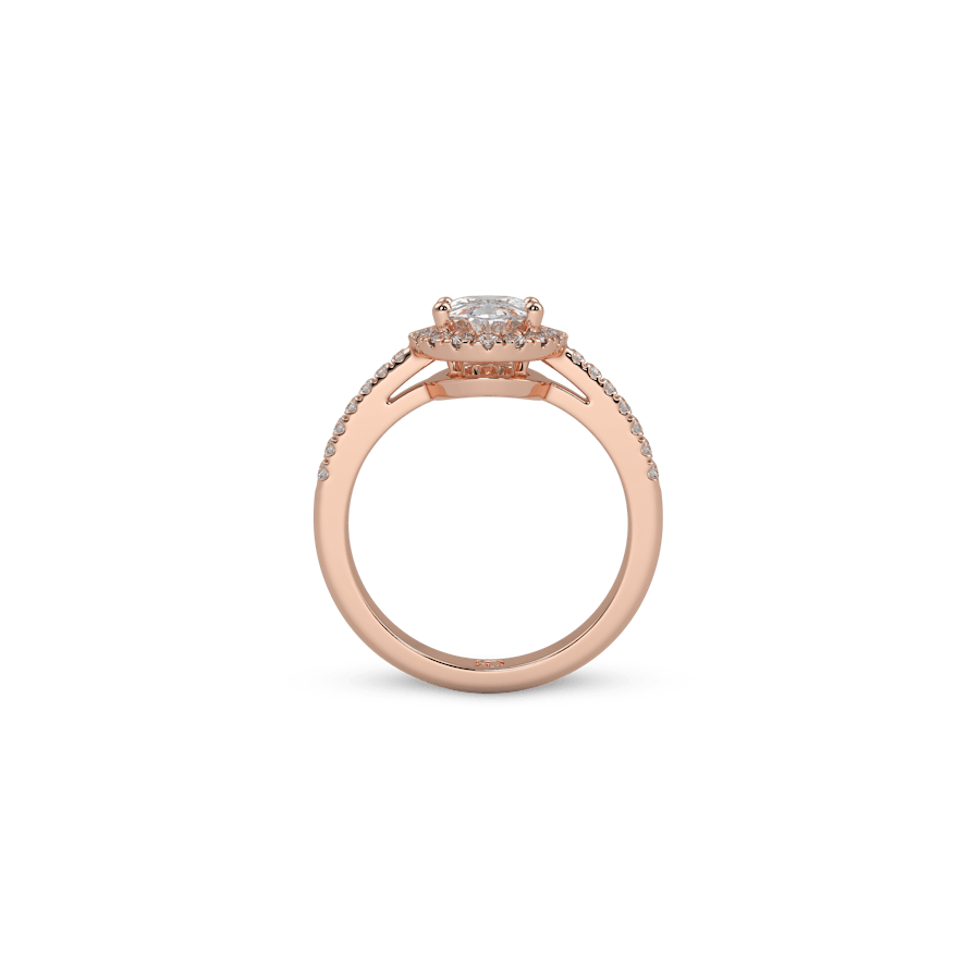 Venice Full Pavé Oval White Dia 6