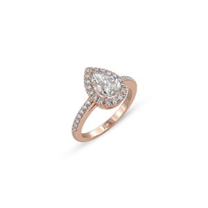 Venice Full Pavé Pear White Dia 3