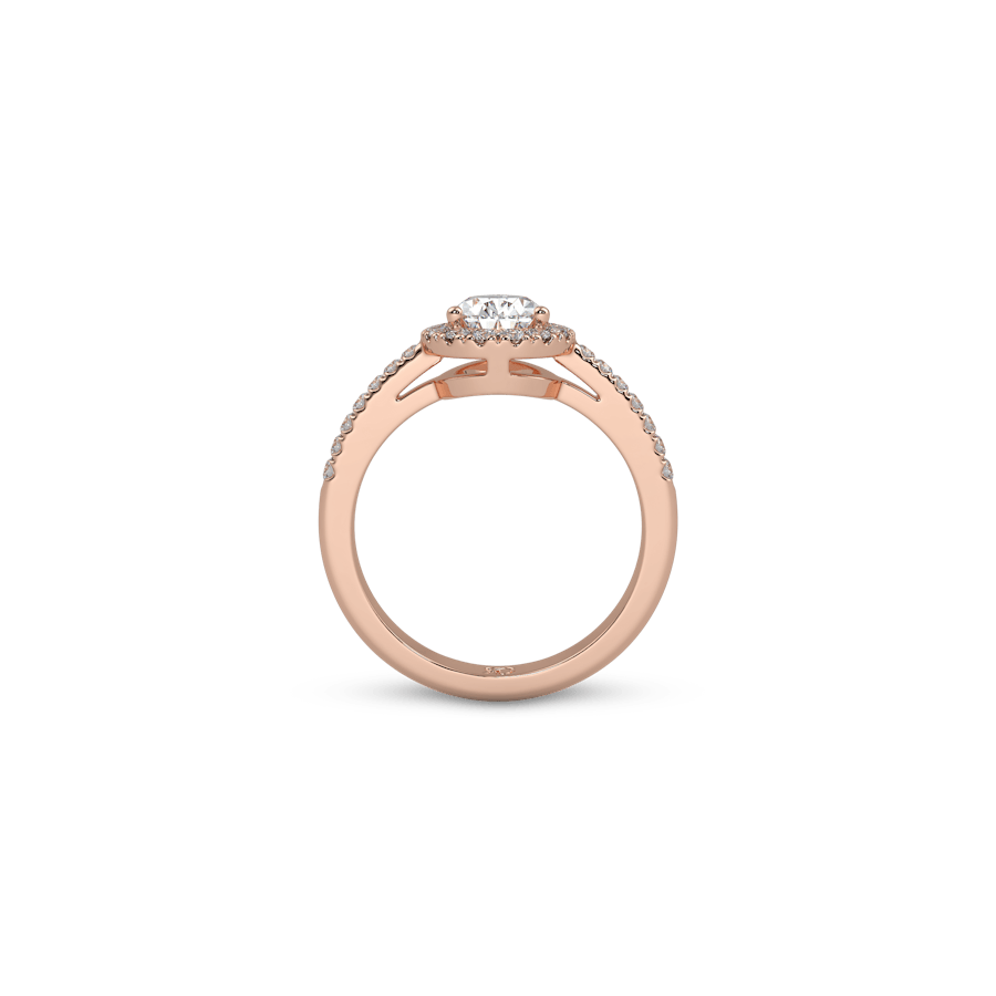 Venice Full Pavé Pear White Dia 6