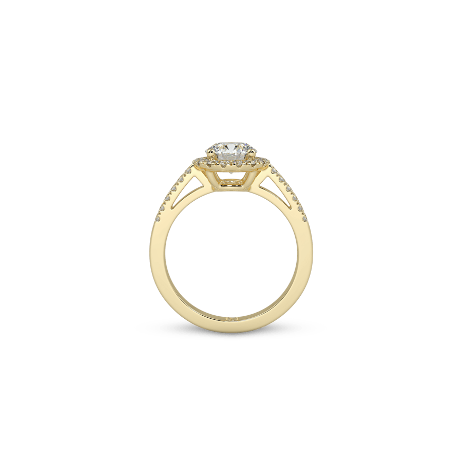 Venice Full Pavé Round White Dia 5