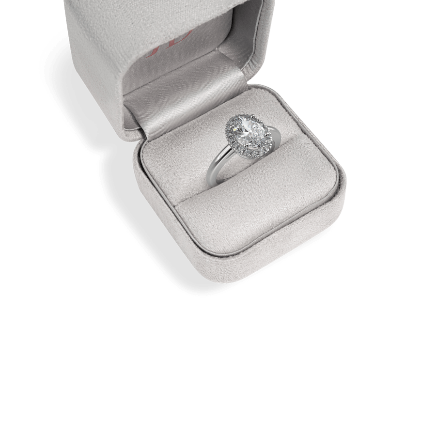 Venice crown pave oval box